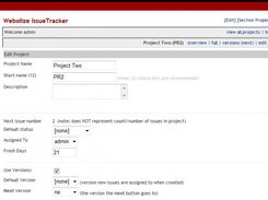 project settings