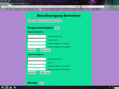 Beschleunigung-berechnen Screenshot 1