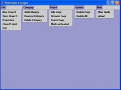 All Available Functions of WebPagesChanges Application