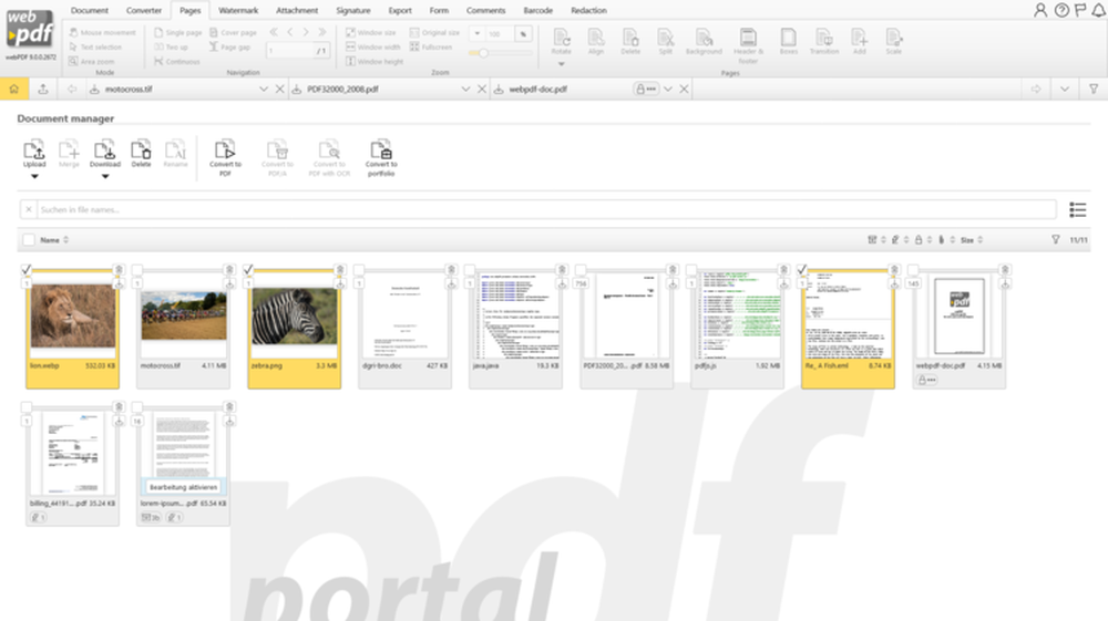 webPDF Screenshot 1