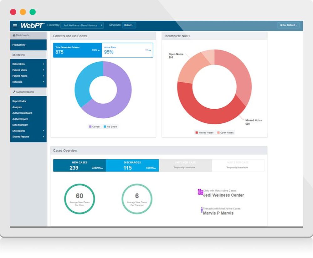 WebPT-Dashboard