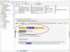 WebSite-Watcher Screenshot 1