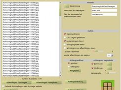Initial userinterface of the program