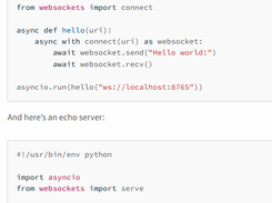 websockets Screenshot 1