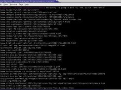 Querying Google using websource