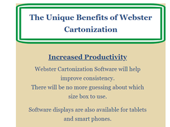 Webster Cartonization Software Screenshot 1