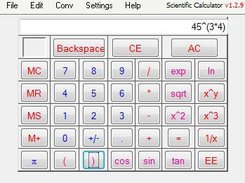 Scientific Calculator Web UI - Example equation format