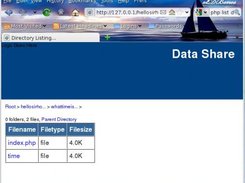 Screen shot for PHP Scripts > List Contents of a Directory