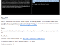 WebTTY Screenshot 1