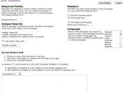 Main Rules Settings