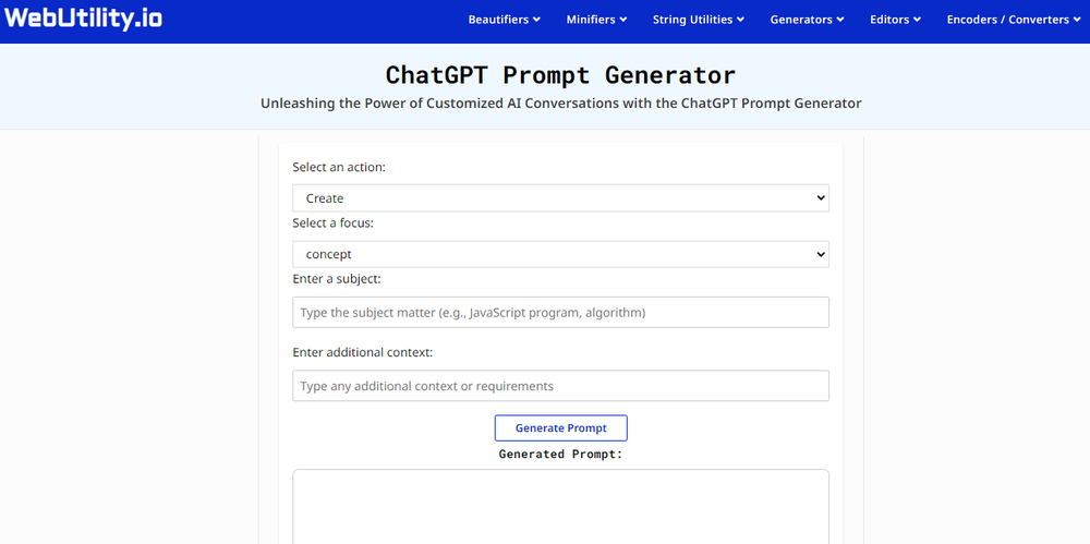 WebUtility.io Screenshot 1