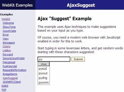 A Webware Servlet using AJAX