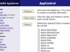 The Application Control Servlet