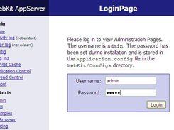 The Admin Login Page