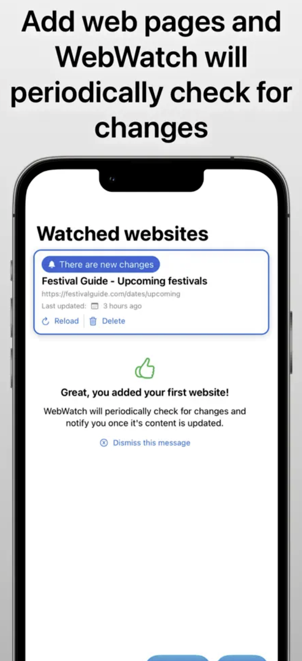 WebWatch Screenshot 1