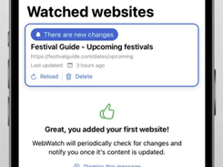 WebWatch Screenshot 1