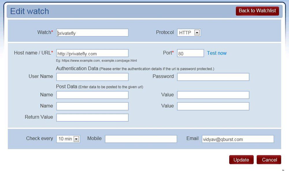 WebWatch24x7 Screenshot 1