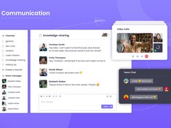 Team chat and video meetings for better communication with team members