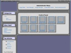 Control Panel which is configurable from Configunator