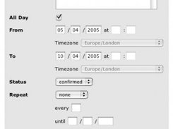 New Event Form & Part of Meeting Request Form