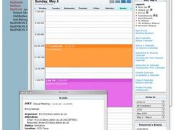 Calendar Day View with Meeting Details Display