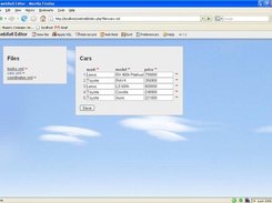 webXell editor - theme BlueSky