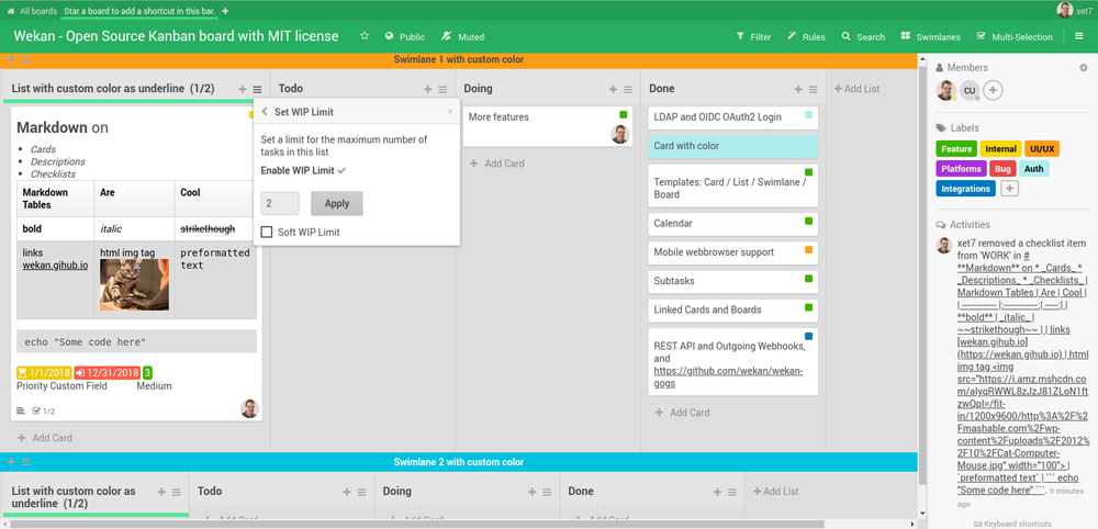 Wekan Screenshot 1