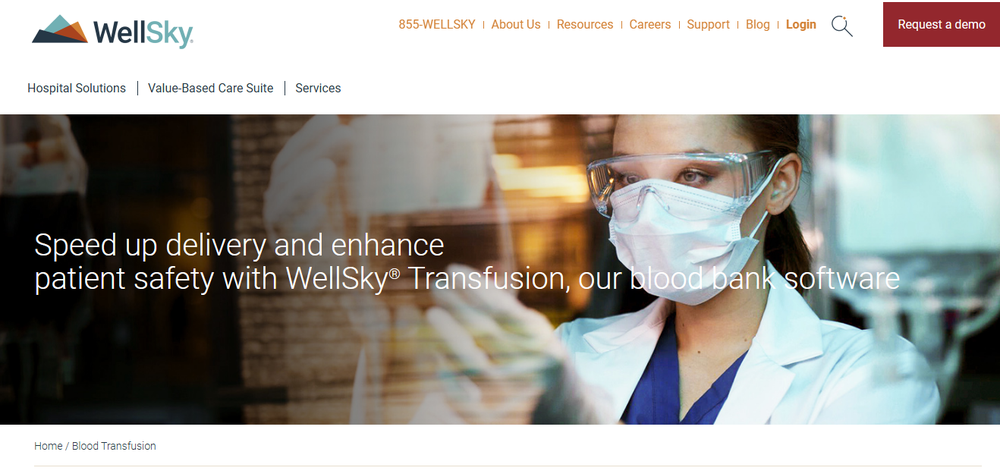 WellSky Transfusion Screenshot 1