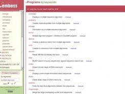 Search for programs matching "multiple alignment" keyword.
