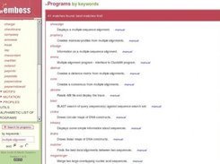 Search for programs matching "multiple alignment" keyword.