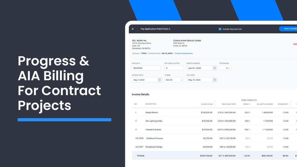 Progress Billing AIA Style