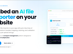 Embed an AI file importer on a B2B SaaS website in a few lines of code.