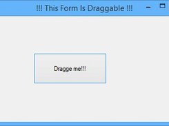 Interactively draggable form and controls