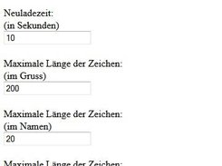 Administration - Andere Einstellungen