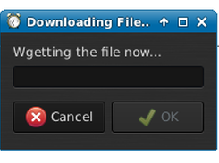 and the progress bar