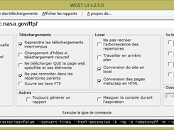 Interface Graphique pour WGET - WGET GUI Graphical Interface