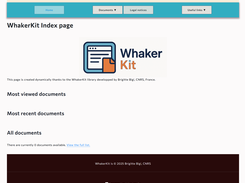 Sample website with custom colors