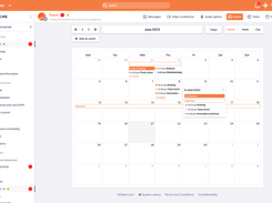 Network members can create events, manage RSVPs and see upcoming engagements on shared calendars.