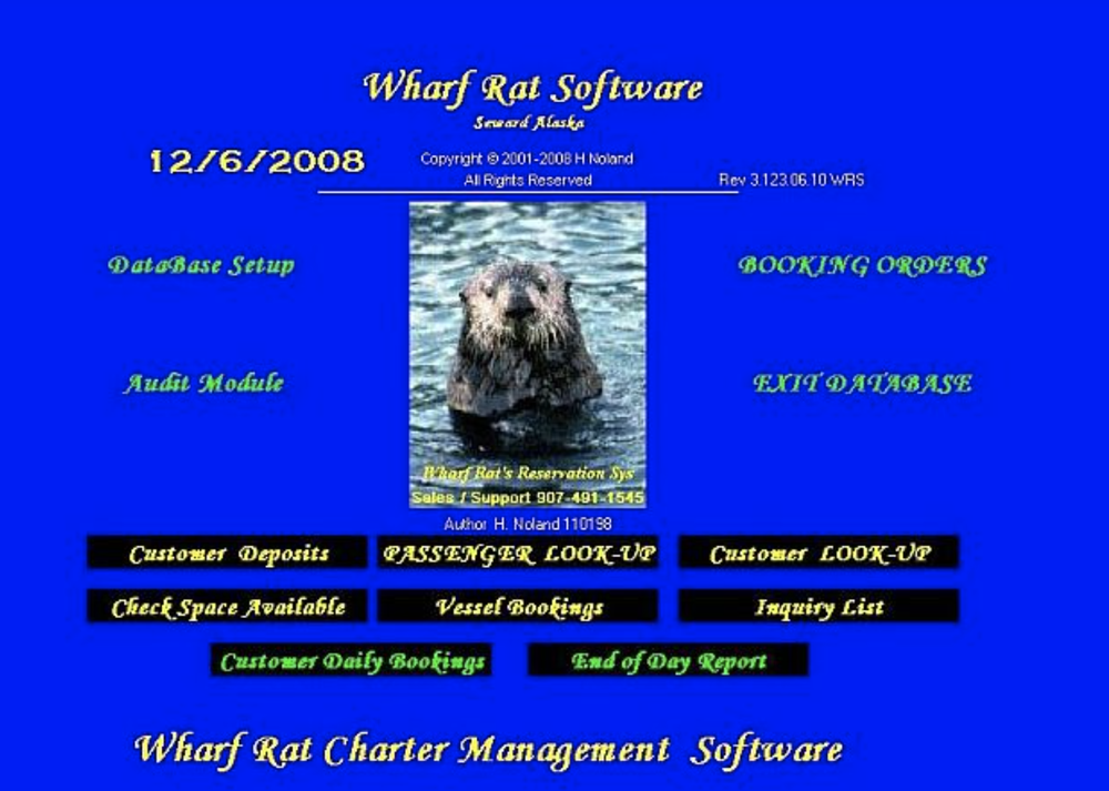 Wharf Rat Reservation System Screenshot 1