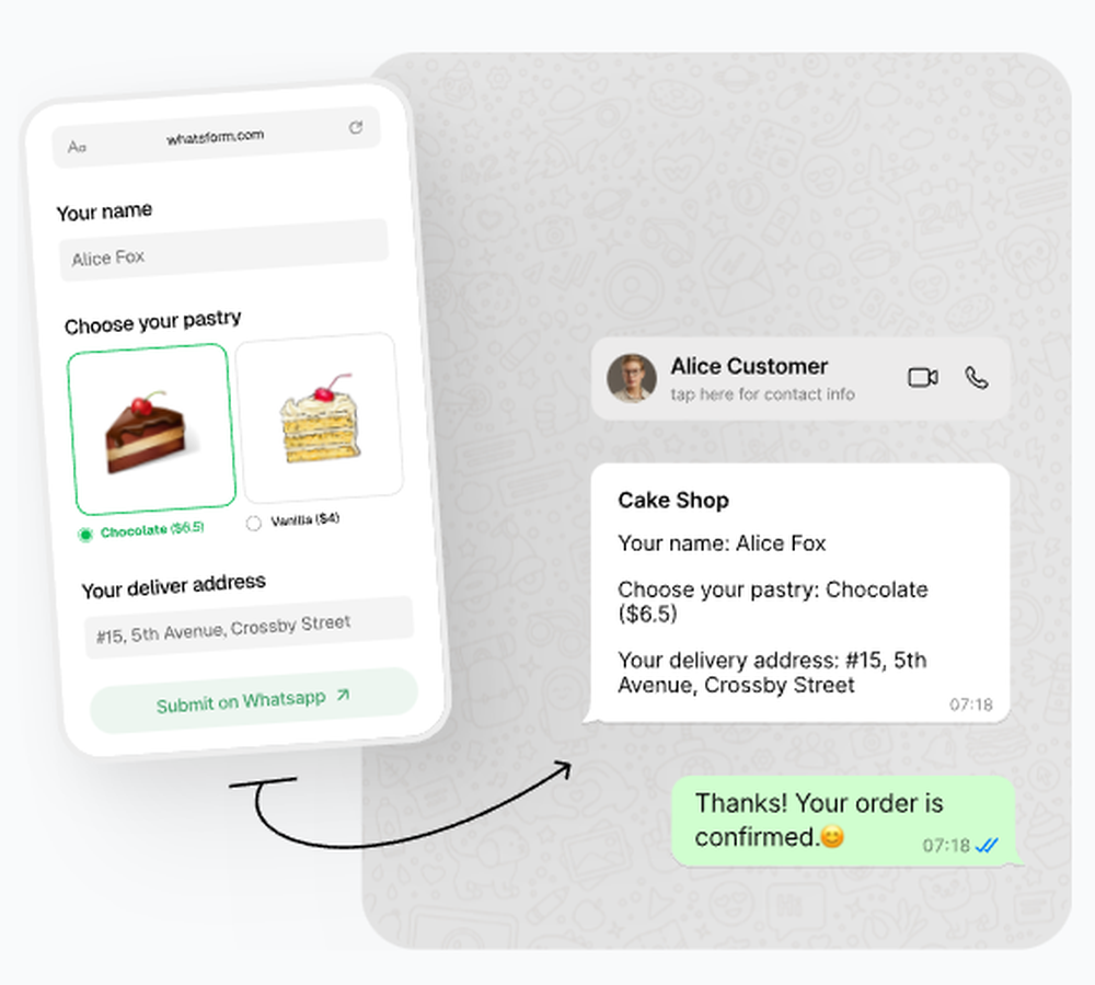 WhatsForm Screenshot 1