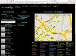 where2go user interface - search result