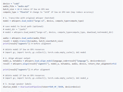 WhisperX Screenshot 1
