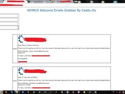 whmcs welcome emails grabber Screenshot 1