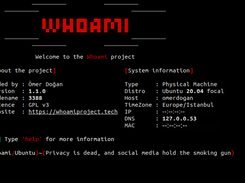 Whoami Project Screenshot 1