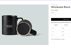 Tired pricing and volume discount offered to customers based on the tag