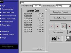 The Customer Accounts Screen for v1.3x