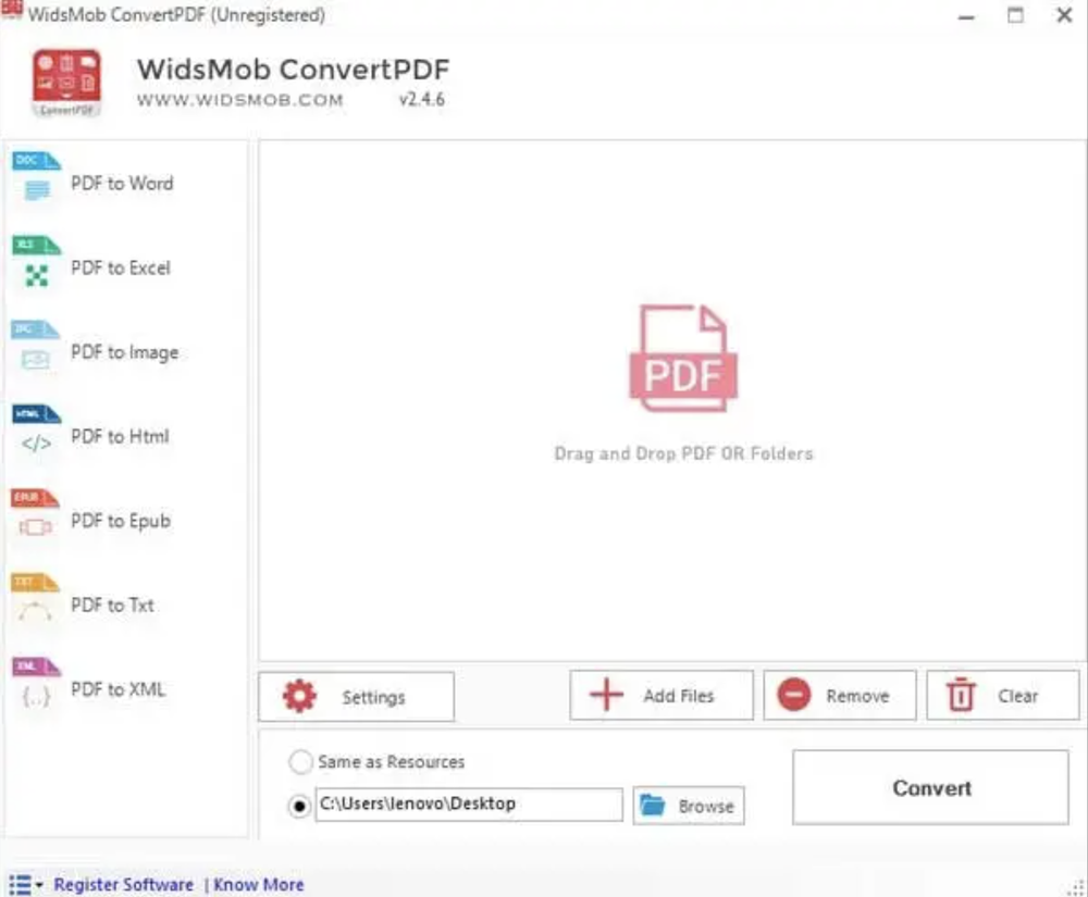 WidsMob ConvertPDF Screenshot 1