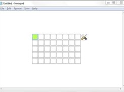 Windy in action. select the blocks to set the size of notepa