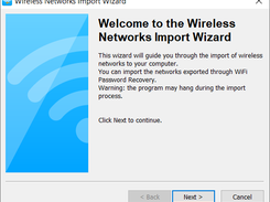 WiFi Password Recovery Wireless Networks Import Wizard