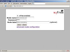 wifree router administation page